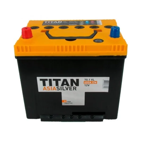 Аккумулятор TITAN Asia Silver 70 Ач 600 А (EN), прямая полярность, D23