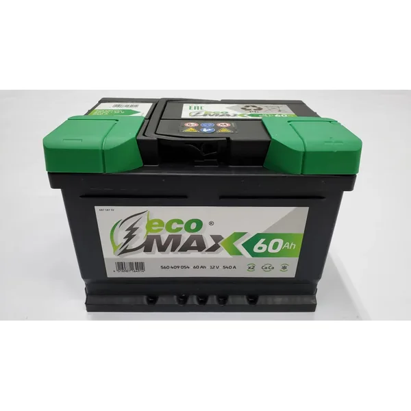 Аккумулятор EcoMax 60 Ач 540 А (EN), обратная полярность, LBN2