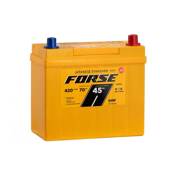 Аккумулятор FORSE 45 Ач 420 А (SAE), обратная полярность, B24