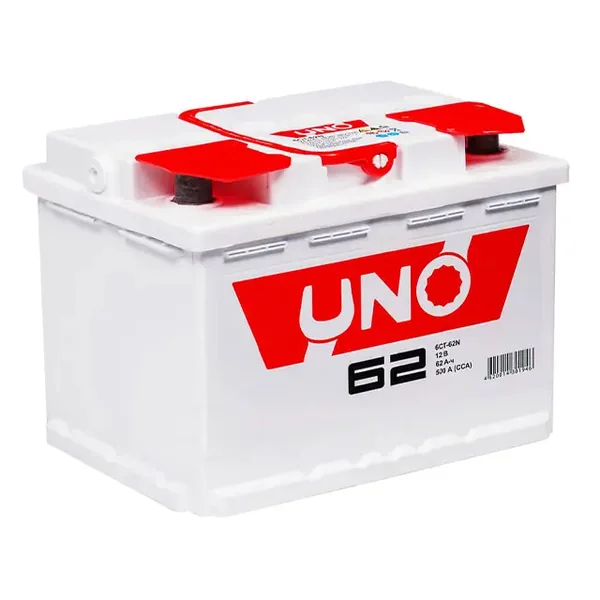 Аккумулятор UNO 62 Ач 530 А (EN), прямая полярность, LN2