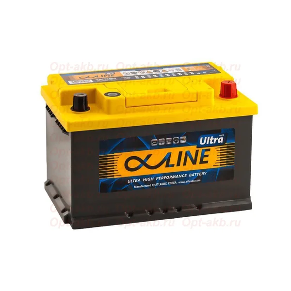 Аккумулятор ALPHALINE Ultra 74 Ач 750 А (EN), обратная полярность, LBN3