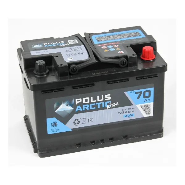 Аккумулятор POLUS 70 Ач 750 А (EN), обратная полярность, LN3