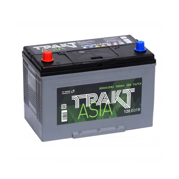 Аккумулятор ТРАКТ 100 Ач 800 А (EN), прямая полярность, D31