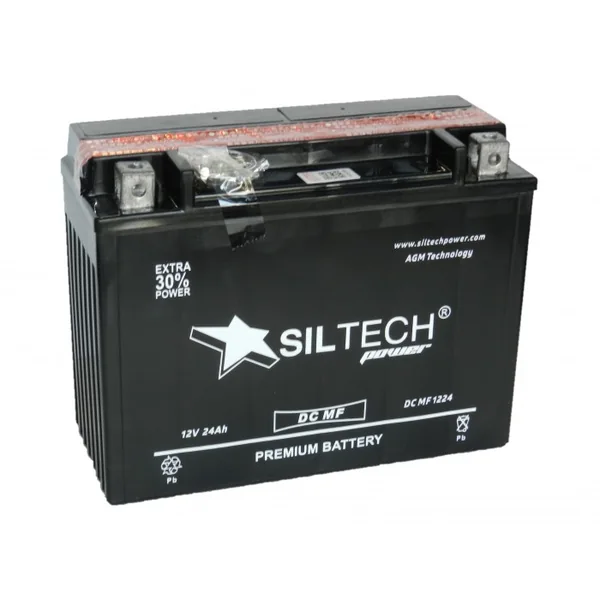Аккумулятор SILTECH YTX24HL-BS 24 Ач 280 А, обратная полярность