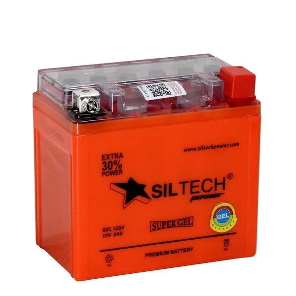 Аккумулятор SILTECH 5 Ач 80 А, обратная полярность, YTX5L
