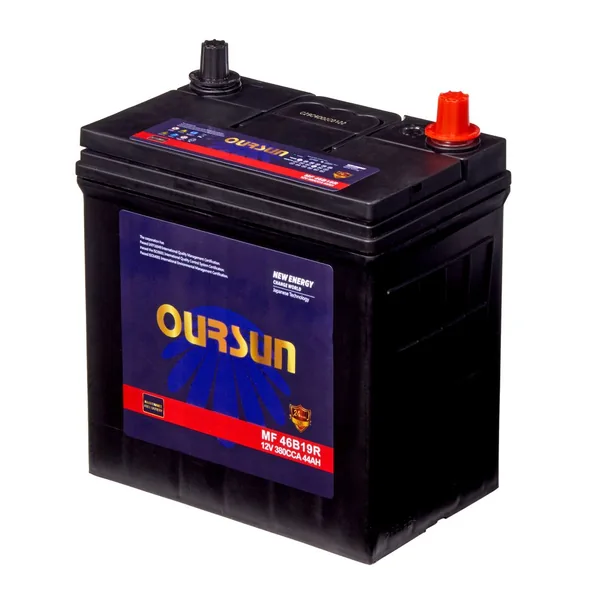 Аккумулятор OURSUN 44 Ач 380 А (JIS), прямая полярность, B19