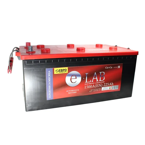 Аккумулятор ELAB 225 Ач 1500 А (EN), обратная полярность, 6ST-225