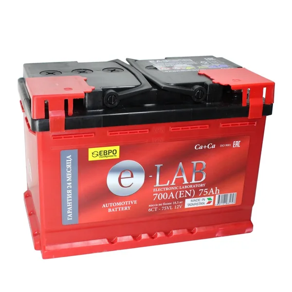 Аккумулятор ELAB 75 Ач 700 А (EN), прямая полярность, LN3