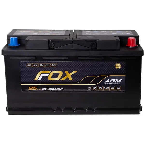 Аккумулятор FOX 95 Ач 850 А (EN), обратная полярность, LN5