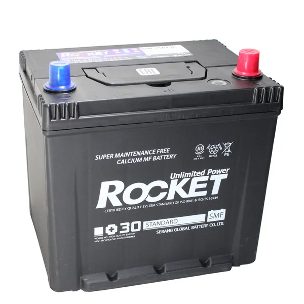 Аккумулятор ROCKET 75D23L 65 Ач 590 А (SAE), обратная полярность
