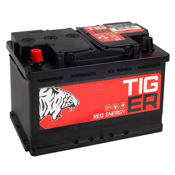 Аккумулятор TIGER Red Energy 75 Ач 650 А (EN), прямая полярность, LN3