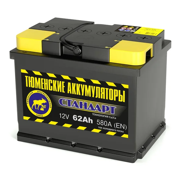 Аккумулятор ТЮМЕНЬ Стандарт 62 Ач 580 А (EN), прямая полярность, LN2