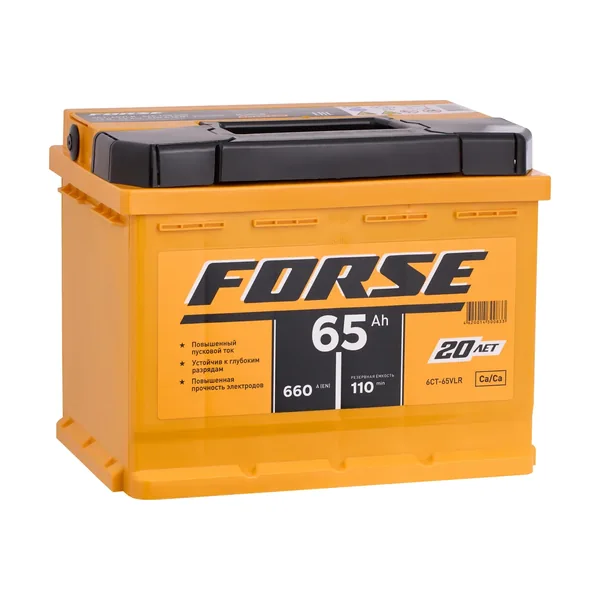 Аккумулятор FORSE 65 Ач 640 А (EN), обратная полярность, LN2