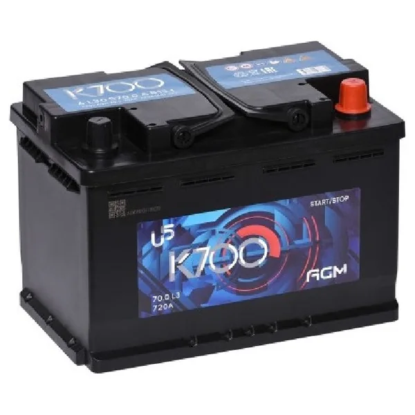 Аккумулятор K700 70 Ач 720 А (EN), обратная полярность, LN3