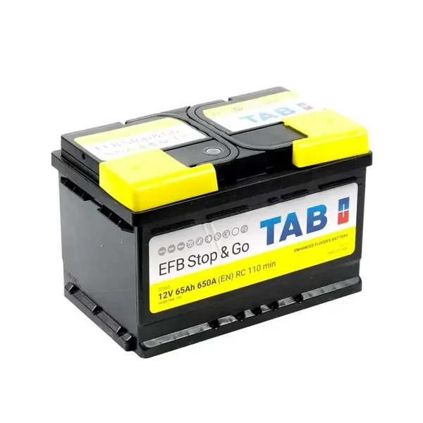 Аккумулятор TAB EFB Stop & Go 65 Ач 650 А (EN), обратная полярность, LBN3