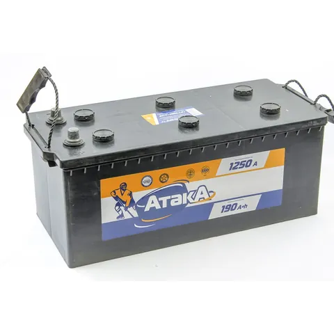 Аккумулятор АТАКА 190 Ач 1370 А (SAE), прямая полярность, 6ST-190