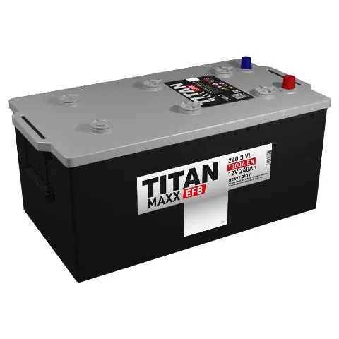 Аккумулятор TITAN MAXX 240 Ач 1300 А (EN), обратная полярность, 6ST-232