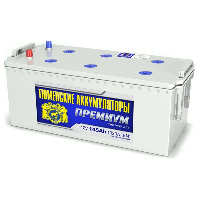 Аккумулятор ТЮМЕНСКИЕ АККУМУЛЯТОРЫ Премиум 145 Ач 1020 А (EN), обратная полярность, HA