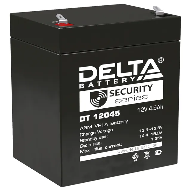 Аккумулятор DELTA DT 4.5 Ач, 90x70x107