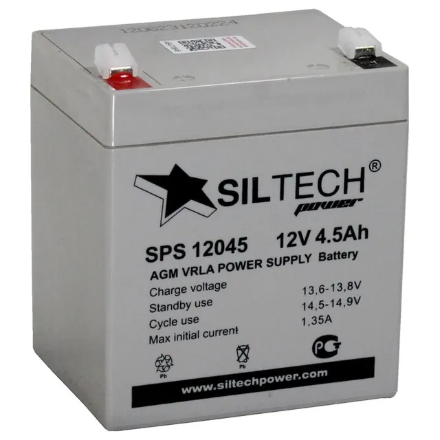 Аккумулятор SILTECH 4.5 Ач, 90x70x107
