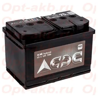 Аккумулятор AC/DC 75 Ач 670 А (EN), обратная полярность, LN3