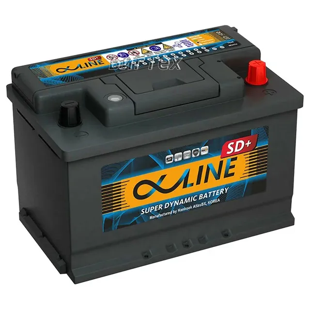 Аккумулятор ALPHALINE SD+ 75 Ач 760 А (EN), обратная полярность, LN3