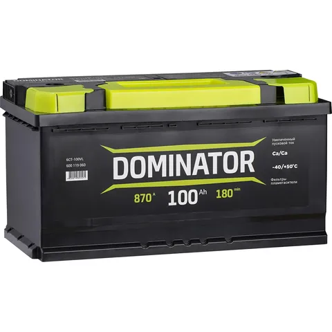 Аккумулятор DOMINATOR 100 Ач 870 А (EN), прямая полярность, LN5
