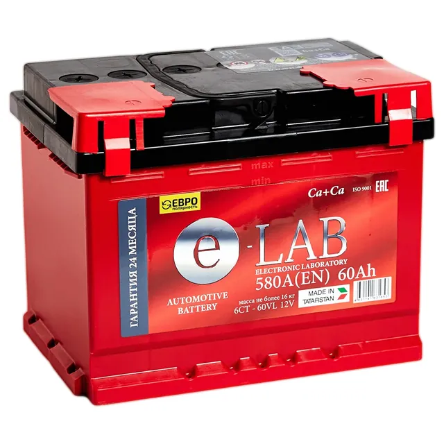 Аккумулятор ELAB 60 Ач 580 А (EN), обратная полярность, LN2