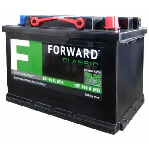 Аккумулятор FORWARD 75 Ач 650 А (EN), обратная полярность, LN3