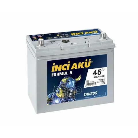 Аккумулятор INCI AKU FormulA 45 Ач 400 А (EN), обратная полярность, B24