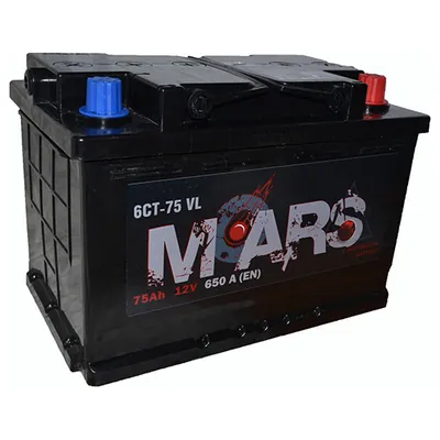 Аккумулятор MARS 75 Ач 650 А (EN), обратная полярность, LN3