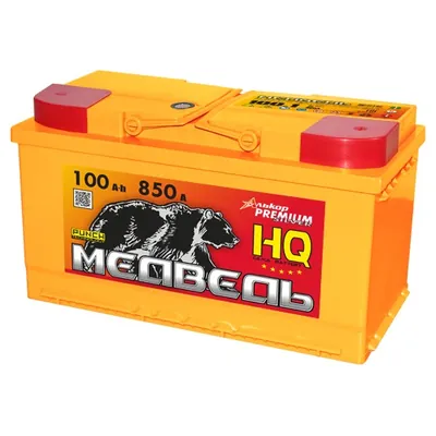 Аккумулятор МЕДВЕДЬ PUNCH 100 Ач 850 А (EN), обратная полярность, LN5