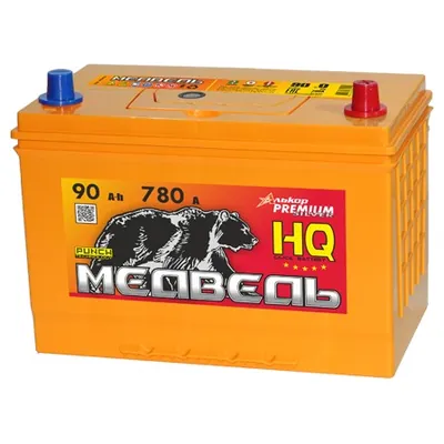Аккумулятор МЕДВЕДЬ PUNCH 90 Ач 780 А (EN), обратная полярность, D31