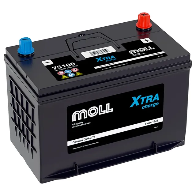 Аккумулятор MOLL XTRA CHARGE 100 Ач 800 А (EN), прямая полярность, D31