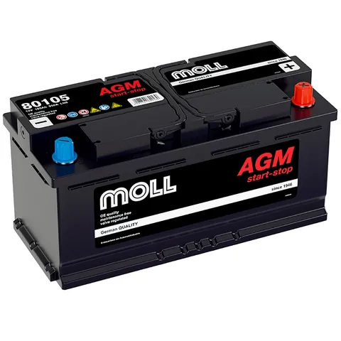 Аккумулятор MOLL 105 Ач 950 А (EN), обратная полярность, LN6