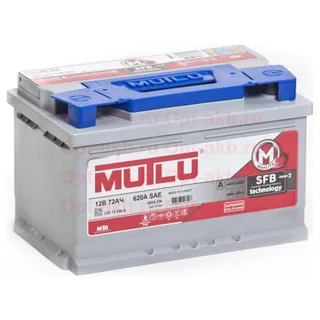 Аккумулятор MUTLU SFB M2 72 Ач 580 А (EN), обратная полярность, LN3