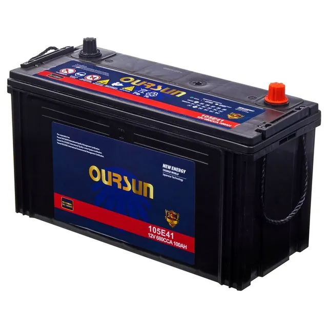 Аккумулятор OURSUN 105 Ач 720 А (JIS), прямая полярность, E41