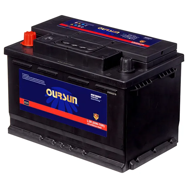 Аккумулятор OURSUN 70 Ач 670 А (EN), прямая полярность, LN3