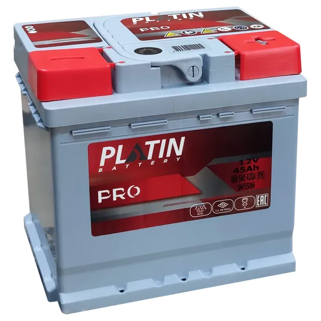 Аккумулятор PLATIN PRO 45 Ач 420 А (EN), обратная полярность, LN1