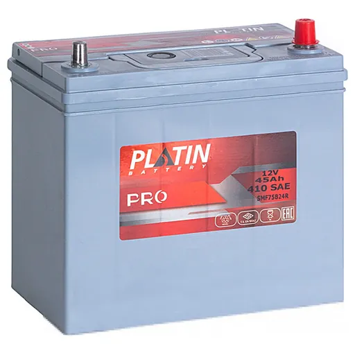 Аккумулятор PLATIN Pro 45 Ач 410 А (EN), обратная полярность, B24