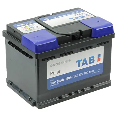 Аккумулятор TAB Polar 60 Ач 600 А (EN), обратная полярность, LN2