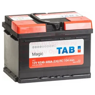 Аккумулятор TAB Magic 62 Ач 600 А (EN), обратная полярность, LBN2