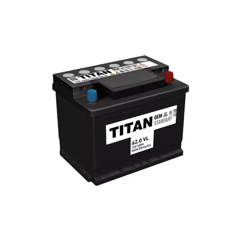 Аккумулятор TITAN Standart 62 Ач 560 А (EN), обратная полярность, LN2