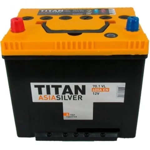 Аккумулятор TITAN Asia Silver 70 Ач 600 А (EN), прямая полярность, D23