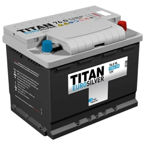 Аккумулятор TITAN Euro Silver 76 Ач 700 А (EN), обратная полярность, LN3
