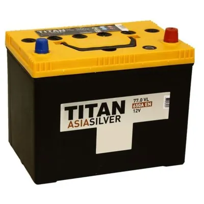 Аккумулятор TITAN Asia Silver 77 Ач 650 А (EN), прямая полярность, BCI-35