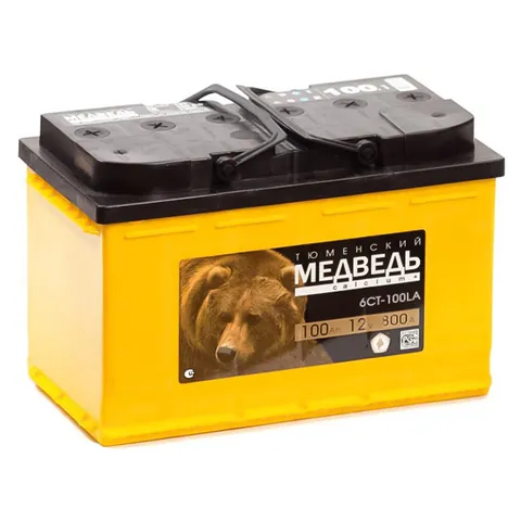 Аккумулятор ТЮМЕНСКИЙ МЕДВЕДЬ Calcium Plus 100 Ач 800 А (EN), прямая полярность, LN5