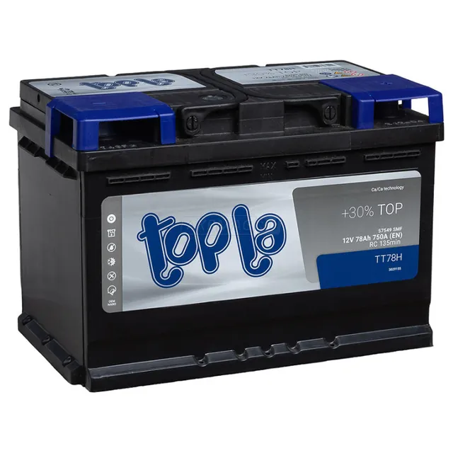 Аккумулятор TOPLA TOP 78 Ач 750 А (EN), обратная полярность, LN3