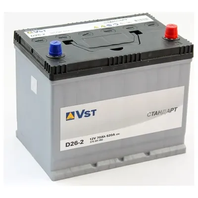 Аккумулятор VST Стандарт 70 Ач 620 А (EN), обратная полярность, D26