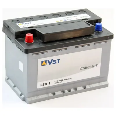 Аккумулятор VST Стандарт 74 Ач 680 А (EN), прямая полярность, LN3